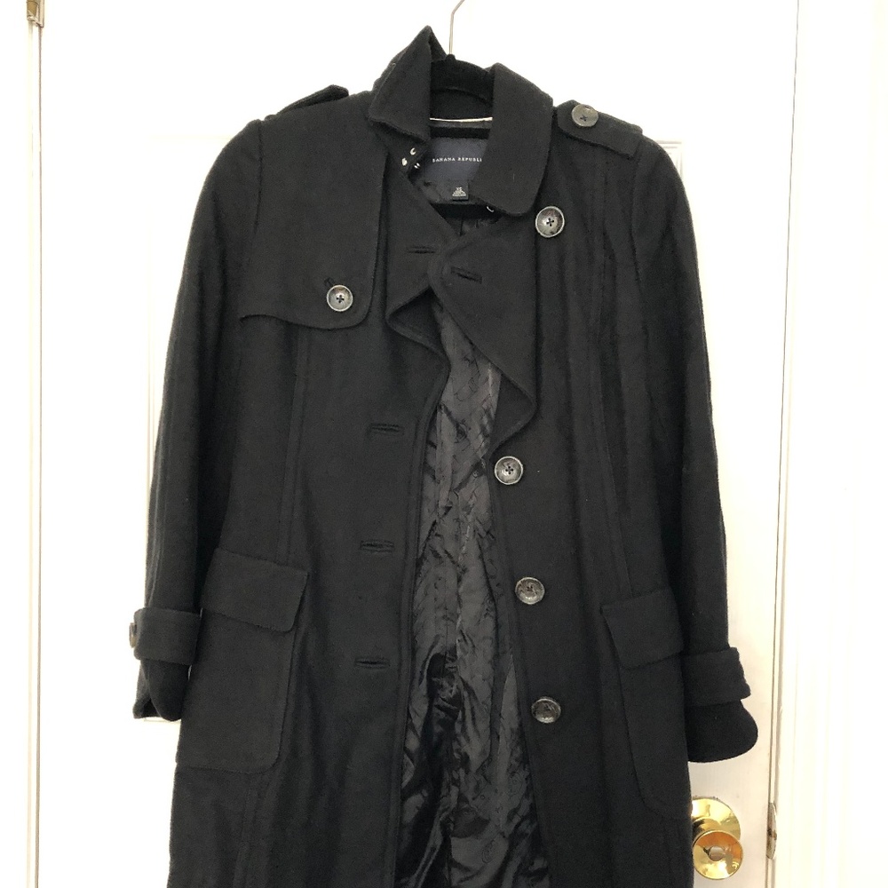 Banana Republic Black Coat (XS)